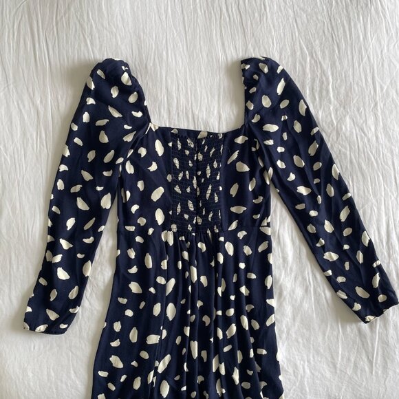 Reformation Sigmund Dress Splatter Print (sz 6) - Picture 8 of 11